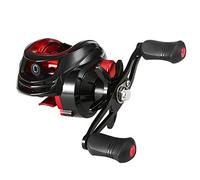 Lixada Baitcasting Reel, 18+1BB Ball Bearings, 7.2:1 Gear Ratio, Magnetic Brake System, 5 kg Max Air Resistance, Baitcaster Fishing Reel, Black