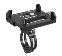 Lixada bicycle phone mount, universal adjustable for 3.6 - 6.2 inch electronic gadgets, Black