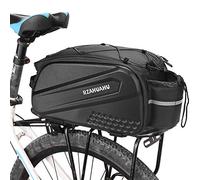 Lixada Bicycle Rear Rack Bag Multifunctional Bicycle Rear Seat Bag Waterproof Cycling Bike Rack Trunk Cargo Bag Pannier Bag Handbag Shoulder Bag