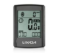 Lixada Bike Computer, 2-in-1 Multifunctional Wireless LCD Bicycle Cycle Computer Speed Cadence Water-resistant speedometer