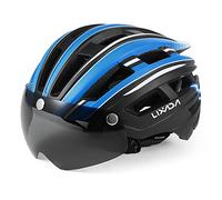 Lixada Bike Helmet, Mountain Helmet with Back Light Detachable Magnetic Visor UV Protective for Men Women 57-62cm