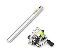 Lixada Collapsible Mini Pen Fishing Pole Kit - Telescopic Fishing Rod Spinning Reel Combo Kit
