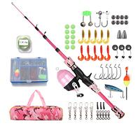 Lixada Fishing Set for Children, Children's Fishing Rod Set, Children's Fishing Starter Set, 1.2 m/1.5 m/1.8 m Telescopic Fishing Rod with Fishing Reel and Bait Set, Fishing Accessories for Children