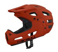 Lixada Full Face Bike Helmet,Adult Cycling Helmet with Detachable Chin Guard and Visor 54-61cm