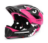 Lixada Kids Full Face Helmet Detachable Full Face Kids Bike Helmet Children Sports Safety Helmet for Cycling Skateboarding Roller Skating