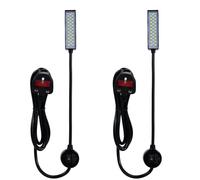 Lixada LED Sewing Machine Lamp 30 LEDs Light Working Lighting Flexible Bendable Tube Gooseneck Lamp with Magnetic Base for Sewing Machine Lights Housework Household Duties Chores, 2PCS UK Plug