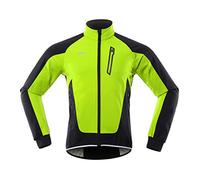 Lixada Men Cycling Jacket Waterproof Windproof Thermal Fleece Cycling Jersey MTB Bike Riding Running Autumn Winter Jacket Coat Suitable for Cycling Running Mountaineering