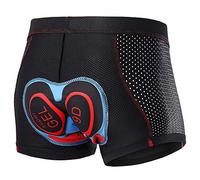 Lixada Men's Cycling Undershorts 3D Padded Breathable Mesh MTB Bike Riding Biking Underwear Shorts