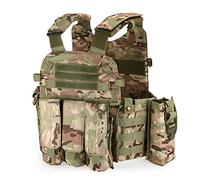 Lixada Outdoor Mens Modular Vest Hunting Gear Load Carrier Vest with Hydration Pocket