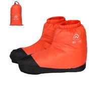 Lixada Outdoors Camping Slippers, Waterproof Down Slipper Boots Lightweight Down Socks Stuffed Booties Down Feet Covers for Sleeping Bag