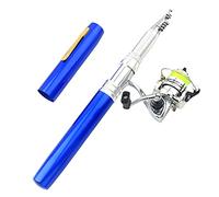 Lixada Pen Fishing Rod Reel Combo Set Premium Mini Pocket Collapsible Fishing Pole Kit Telescopic Fishing Rod + Spinning Reel Combo Kit 1.8M / 2.1M / 2.4M