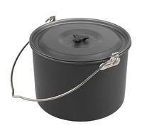 Lixada Portable Camping Hanging Pot 8L Cooking Pot Outdoor Cookware for Camping Hiking Fishing