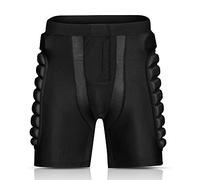 Lixada Protection Padded Shorts Armor Hip Protection Shorts Pad for Snowboarding Skating Skiing Riding Black
