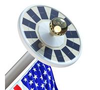 Lixada Solar Flagpole LED Light,New 128 LED Ultra Bright Flag Pole Light for 15-25 Ft Poles,Solar Powered Waterproof Lighting on Outdoor Pole Top,10 Hour Dusk to Dawn Auto On/Off