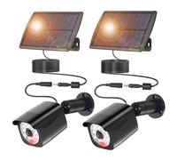 Lixada Solar Motion Sensor Lights Outdoor, IP67 Waterproof Solar Spot Lights Outdoor Wall Mount, LED Motion Security Solar Flood Lights with 3 Modes for Porch Garage Yard Garden Driveway, 2 Pack