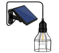 Lixada Solar Pendant Light E27 Outdoor Light Sensitive Light IP65 Water Resistant for Garden Yard Patio Balcony 2
