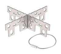 Lixada Titanium Alcohol Stove Rack Cross Stand Outdoor Camping Stove Stand Support Rack