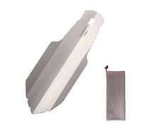 Lixada Titanium Garden Hand Shovel Outdoor Camping Hiking Backpacking Trowel with Clip