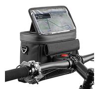 Lixada Touch Screen Bike Front Frame Phone Holder EVA Handlebar Cycling Front Storage Bag for 7in Large Screen