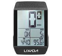 Lixada Wireless Bike Cycling Computer Waterproof Bicycle Speedometer Odometer with 6 Languages LED Backlight