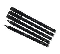 LIXEL BLACK Ballpoint Pens, Fine Point (0.7mm), Pack of 5, Pen-ST Ball Pens, School Office Home Business Everyday Biro Pens, ZOFAX Black Ball Pen