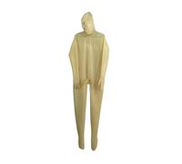 LIXIAAOOKWEDG Latex Rubber Gummi Catsuit Badysuit Suit Binding Bundle Transparent Mask Unisex Masquerade,Transparent,7XL