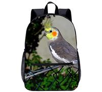 lixiaochao Fashion schoolbag Cockatiel School backpack Travel backpack children's school bag （45x30x15cm） 3D printed backpack