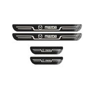 LIXIASM 4 Pcs Car Door Sill Protecto for Mazda MX-5 IV (ND) 2018-2024, Scuff Plate Stainless Steel Cover Pedal Guard Protector Stickers,A