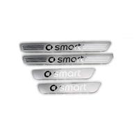 LIXIASM 4 Pcs Car Door Sill Protecto for smart forfour 453 2014-2019, Scuff Plate Stainless Steel Cover Pedal Guard Protector Stickers