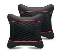 LIXIASM Car Headrest for Dodge RAM 1500 2019-2024, Car Neck Support Headrest Pillow Neck Head Support Removable Cover, black and red color matching- 2×Lendenwirbelstütze