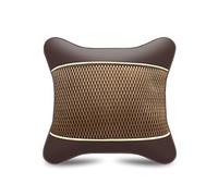 LIXIASM Car Headrest for MG ZS Explore 2017-2020, Car Neck Support Headrest Pillow Neck Head Support Removable Cover, brown- 1×Lendenwirbelstütze