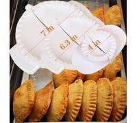 LIXIONG Dumpling Maker - 3PCS Meat Pie Cutter & Dough Cutter - White - Plastic - Crescent Shape - FOOD_PREPARATION_MOLD