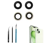 LiXiongBao 2Pcs/Set 15 Back Camera Lens Glass Replacement for iPhone 15 Plus Rear Camera Lens Replacement Sapphire for iPhone 15 Back Camera with Professional Repair Tool Kit