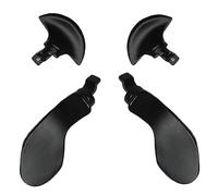 LiXiongBao 4PCS Metal Back Paddles for PS5 DualSense Edge Controller,Paddles Trigger Buttons Replacement Interchangable Parts for PS5 DualSense Edge Wireless Controller(Black)