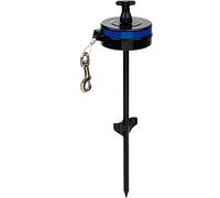 Lixit Bracket Mount and Stake Retractable Leash Tie Outs for Dogs (Stake, Medium)
