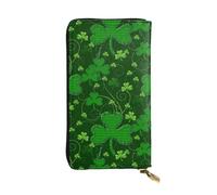 LIXLZH background st patrick's day glitter Print Cash Wallet Women Men,Leather Coin Purse Credit Card Holder,Organizer Zipper Wallet, Black, One Size, Black, One Size