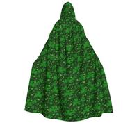 LIXLZH background st patrick's day glitter Print Hooded Robe Cloak For Adult Hooded Cloak,Cape for Carnivals Themed Parties Costumes