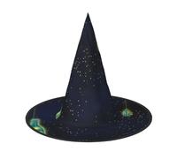 LIXLZH Beautiful bottle of under the night sky Print Hat Party Supplies Costume Accessories Wizards Masquerade Halloween Hat Pointed Hat