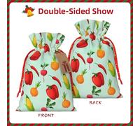 LIXLZH beautiful butterflies Print Christmas Bag Drawstring Bags Women Men Xmas New Year Party Bags Party Favors Bag