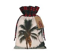 LIXLZH Cartoon Pigeon 2 Printing Xmas Drawstring Gift Bag Reusable Christmas Wrapping Festive Needs Packaging Bags