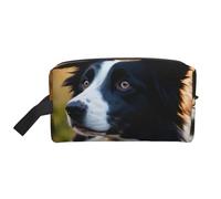 LIXLZH Cute Dog Print Make Up Bag Purses Accessories Organizer Portable Travel Toiletry Pouch Storage Bag, White, One Size, White, One Size