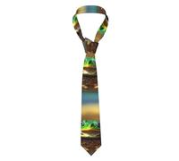 LIXLZH Fast Food Print Tie Men'S Necktie Formal Party Wedding Gift Ties For Men One Size Neck Tie Skinny Tie, Cute Frog, One Size