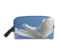 LIXLZH Flying Dove Print Make Up Bag Purses Accessories Organizer Portable Travel Toiletry Pouch Storage Bag, White, One Size, White, One Size
