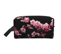 LIXLZH Japanese Cherry Flowers Print Make Up Bag Purses Accessories Organizer Portable Travel Toiletry Pouch Storage Bag, White, One Size, White, One Size