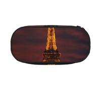 LIXLZH Tower Paris Print Unisex Pencil Case Travel Fashionable Makeup Pouch Stationery Toiletry Organizer