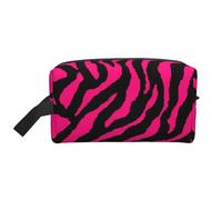 LIXLZH Zebra Tiger Leopard Red Print Make Up Bag Purses Accessories Organizer Portable Travel Toiletry Pouch Storage Bag, White, One Size, White, One Size