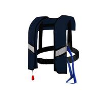LIXQQS Adult & Kids Life Jacket: Auto-Inflating Safety Vest & Buoyancy Aid for Kayaking Sailing Fishing Boating(Navy blue,Manual)