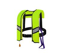 LIXQQS Auto Inflatable Swim Vest: Compact Life Jacket with Safety Whistle for Surfing Snorkeling Kayaking Water Adventures Adults Children(Fluorescent green,Automatic)