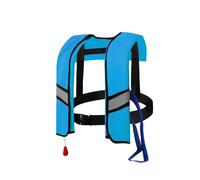 LIXQQS Auto Inflatable Swim Vest: Compact Life Jacket with Safety Whistle for Surfing Snorkeling Kayaking Water Adventures Adults Children(Blau,Automatic)