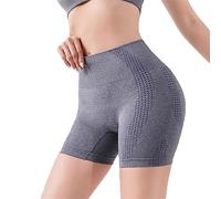 LIXQQS Ice Silk Ion Fiber Repair Shaping Shorts, Tummy Control Underwear, Fiber Restoration Shaper for Women, Abdomen Briefs High Waist Shapewear (Color : Gray, Size : XL)